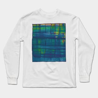 Liminal Space in Indigo Weave Long Sleeve T-Shirt